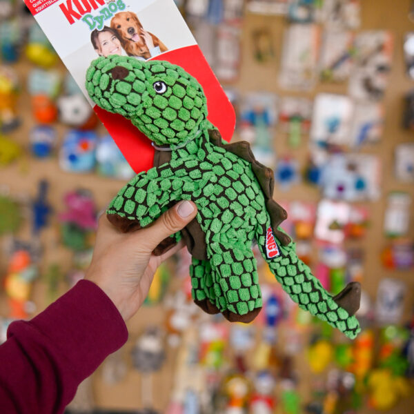 KONG® DYNOS STEGOSAURUS ZABAWKA DLA PSA - piszczy