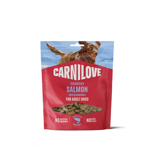 CARNILOVE Dog CRUNCHY Snack Salmon with Blueberries  łosoś z borówkami 200 g