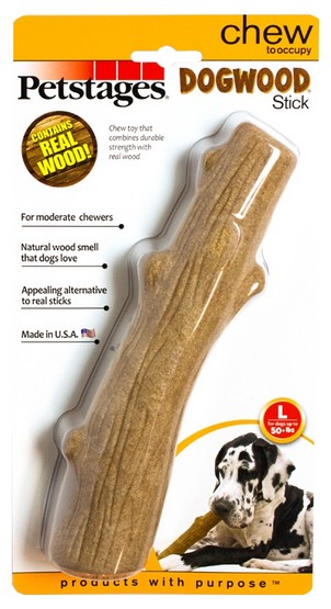 patyk bezpieczny drewno z plastikiem dla psa