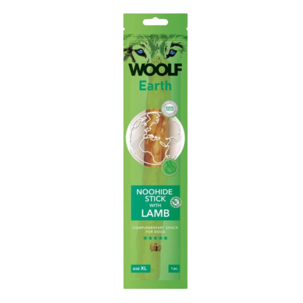 Woolf Earth Przysmak Noohide Stick z jagnięciną dla psa XL op. 85g