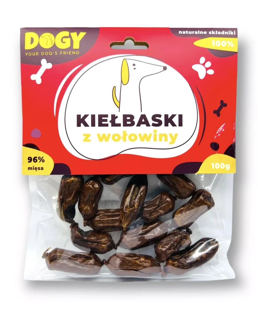 kiełbaski z wołowiny dogy