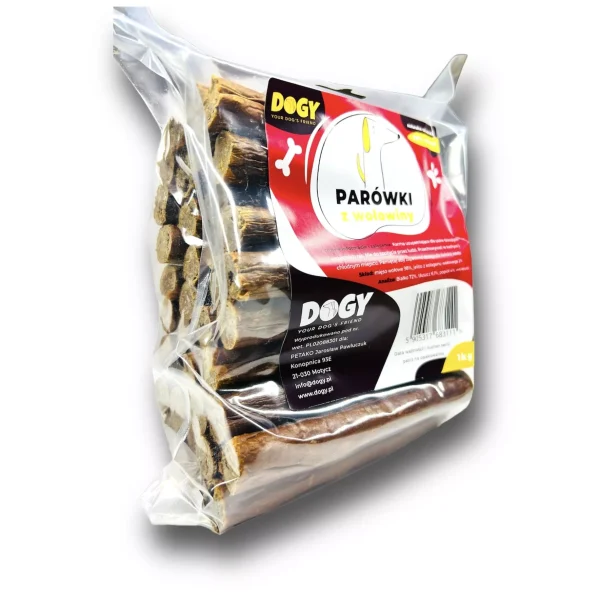 parówki doga z wołowiny 1 kg