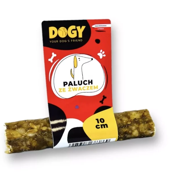 paluch ze żwaczem dogy dla psa 10 cm gryzak