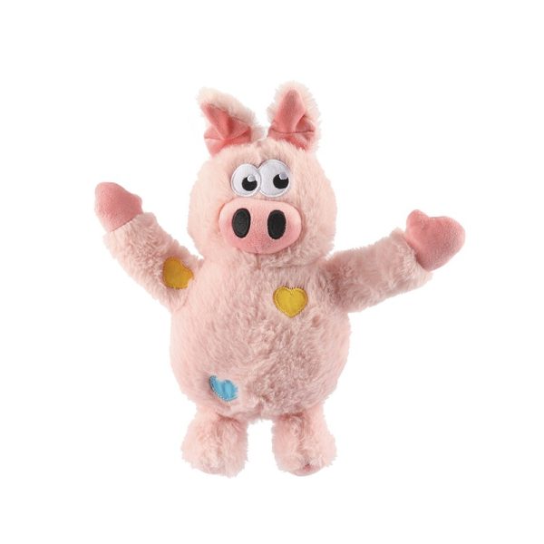 różowa pluszowa świnka w serduszka