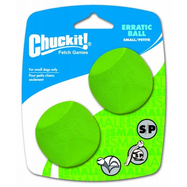 ERRATIC BALL zielone piłki dla psa o nieregularnych kształtach