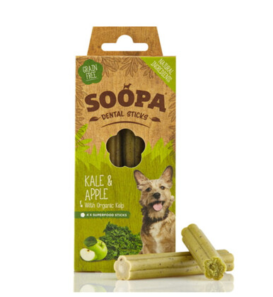 SOOPA Dental Stick dla psa – Jarmuż, Jabłko i Algi (100g)