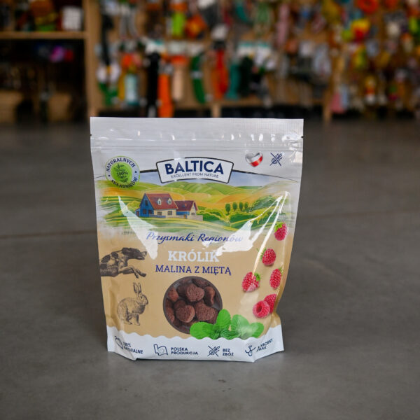 BALTICA Przysmaki treningowe Królik z maliną i miętą 600g