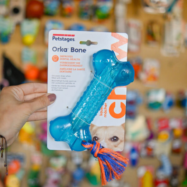 PETSTAGES ORKA KOŚĆ ZE SZNUREM PS230