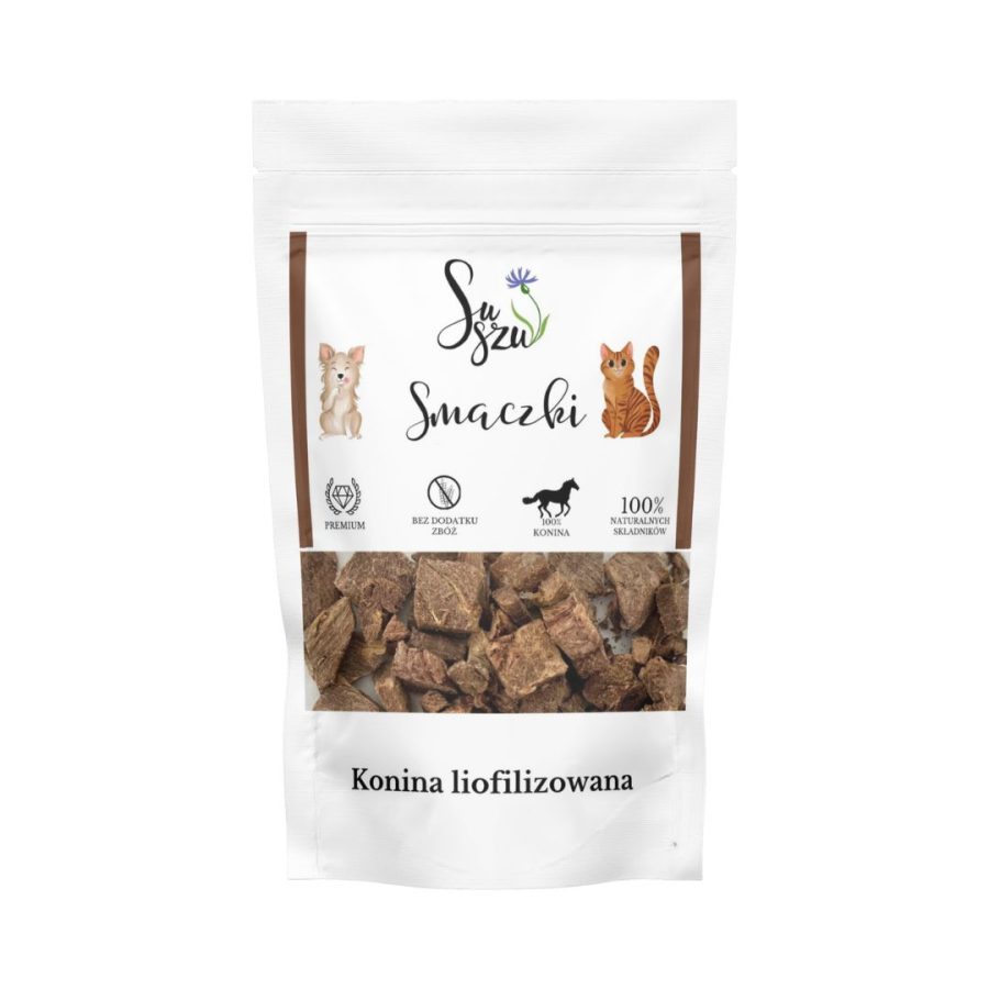 SUSZU liofilizowana Konina 40g - smaczki dla psa