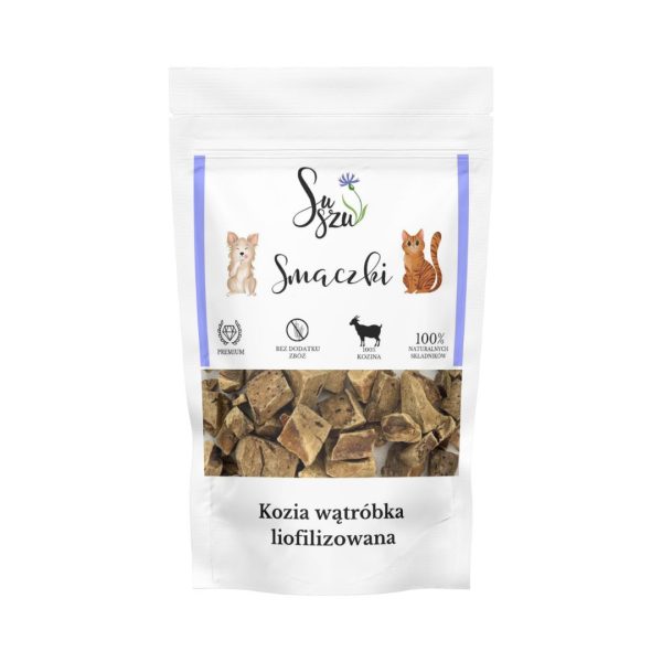 SUSZU liofilizowana kozia wątróbka 40g - smaczki dla psa