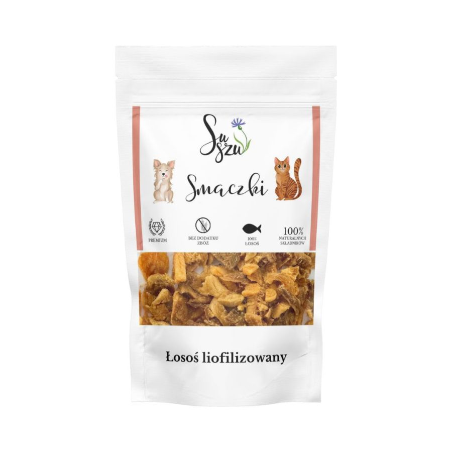 SUSZU liofilizowana losos 40g - smaczki dla psa