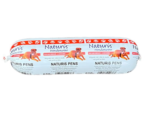 NATURIS kiełbasa treningowa z flakami wołowymi 650gr