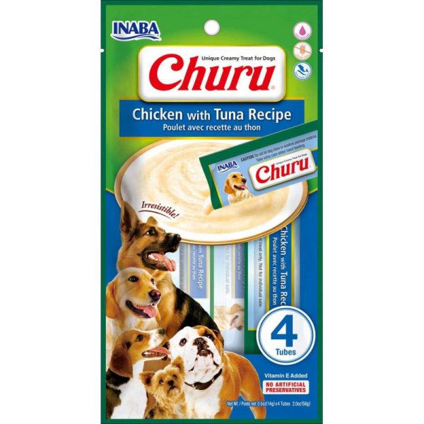 INABA DOG Churu 4P kurczak z tuńczykiem 4x14g (56g)