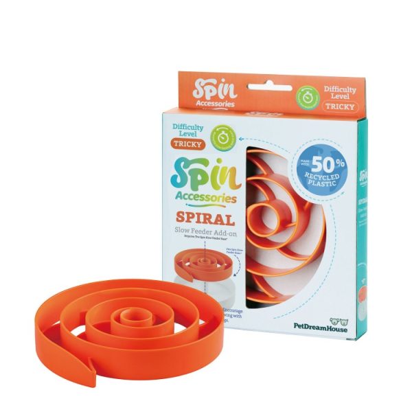 SPIN WKŁAD SPIRALA ORANGE - pomarańczowy wkład spowalniający jedzenie