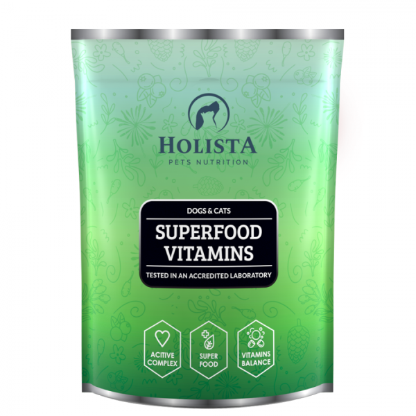 HOLISTA Superfood Vitamins witaminy i minerały dla psa i kota 600g