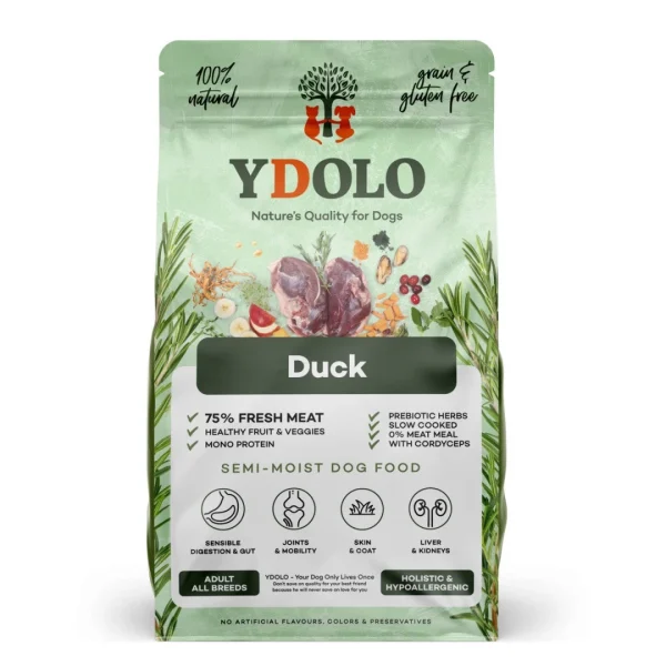 YDOLO Duck - kaczka - karma półwilgotna dla psa 2,5kg