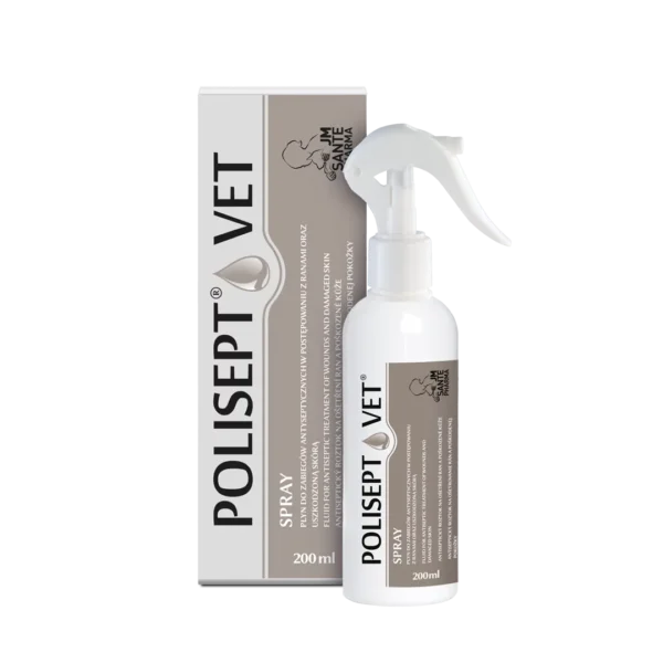 POLISEPT VET® SPRAY – PŁYN NA RANY DLA PSA I KOTA 200ML