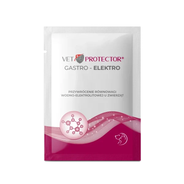 Vet Protector® Gastro – Elektro – preparat stabilizujący równowagę wodno-elektrolitową w proszku 3 g