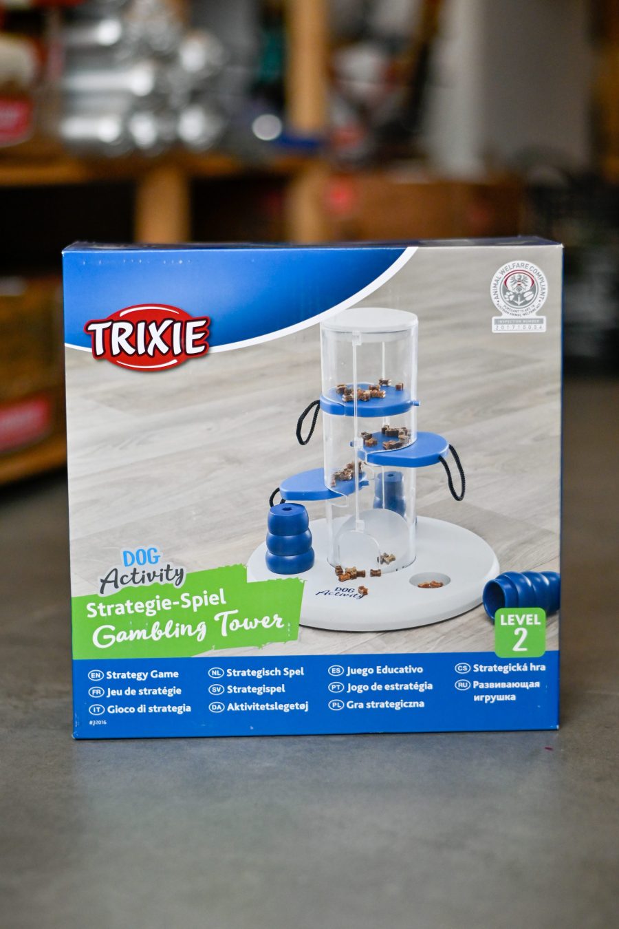 TRIXIE Dog Activity Gambling Tower - węchową, logiczna zabawka edukacyjna dla psa