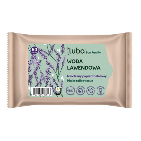 LUBA Woda lawendowa Nawilżany papier toaletowy