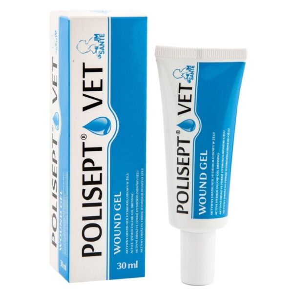 POLISEPT VET® WOUND GEL – ŻELOWY OPATRUNEK DLA PSA I KOTA 30ML