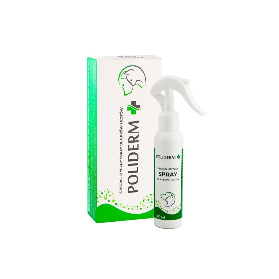 POLIDERM® SPRAY – SPRAY NA ZMIANY SKÓRNE DLA PSA I KOTA 100 ML