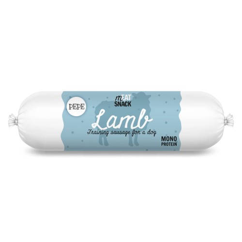 PAKA ZWIERZAKA Kiełbaska treningowa PEPE Lamb (jagnięcina) 200g