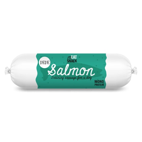 PAKA ZWIERZAKA Kiełbaska treningowa PEPE Salmon (łosoś) 200g