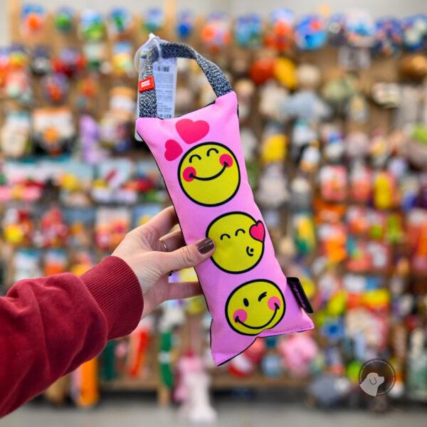Waudog Toy For Dog Buźka na różowo - szarpak aport z piszczałką zabawka dla psa rozm L