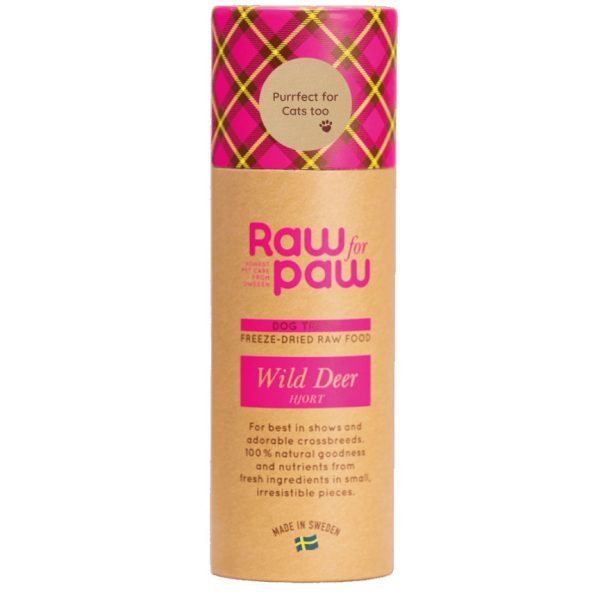 RAW for PAW WILD Deer - dziki jeleń liofilizowane przysmaki (45g