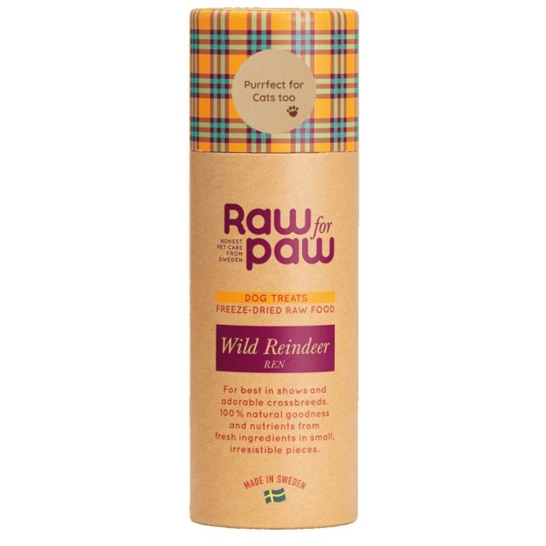 RAW for PAW WILD Reindeer - renifer przysmaki liofilizowane (45g)