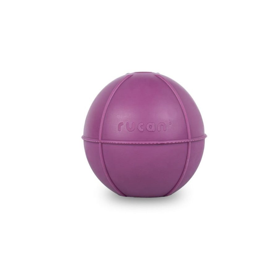 RUCAN BALL Medium Purple - M (7cm), bardzo twarda piłka na przysmaki dla psa