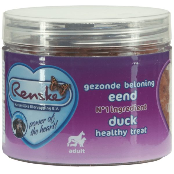 Renske Dog Healthy Mini Treat Duck - zdrowy mini przysmak dla psów małych ras - kaczka 100 g