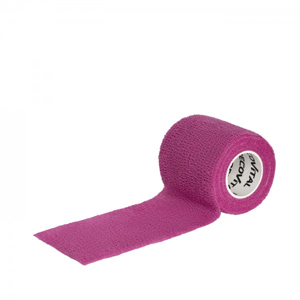 RECOVITAL Bandaż kohezyjny różowy 5 cm x 4,5 m