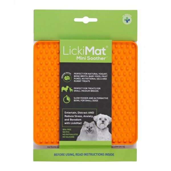 Mata LickiMat® MINI Soother™ pomarańczowy