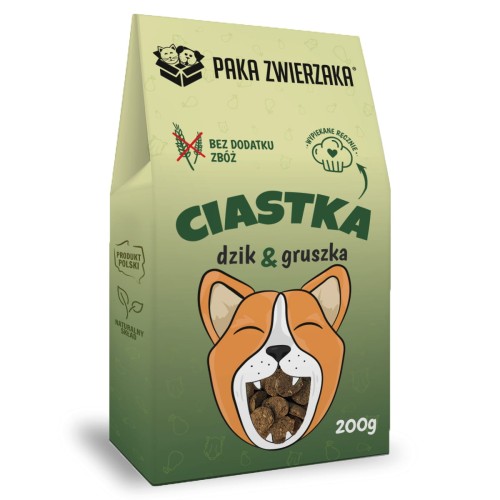 Ciastka Dzik z gruszką 200g