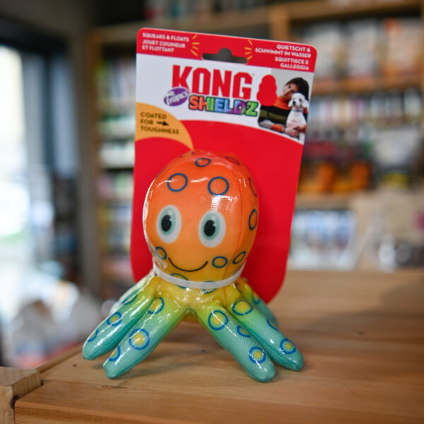 KONG® ZABAWKA DLA PSA SHIELDS TROPICS OCTOPUS - ośmiornica piszczy i unosi się na wodzie