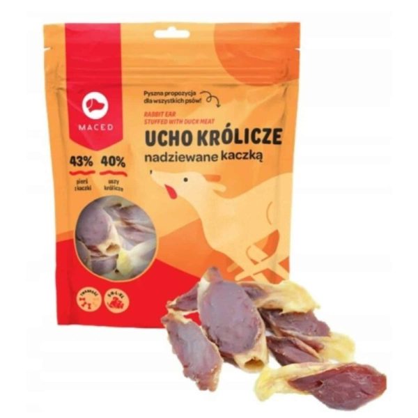 Maced Ucho Królicze Nadziewane Kaczką 500g