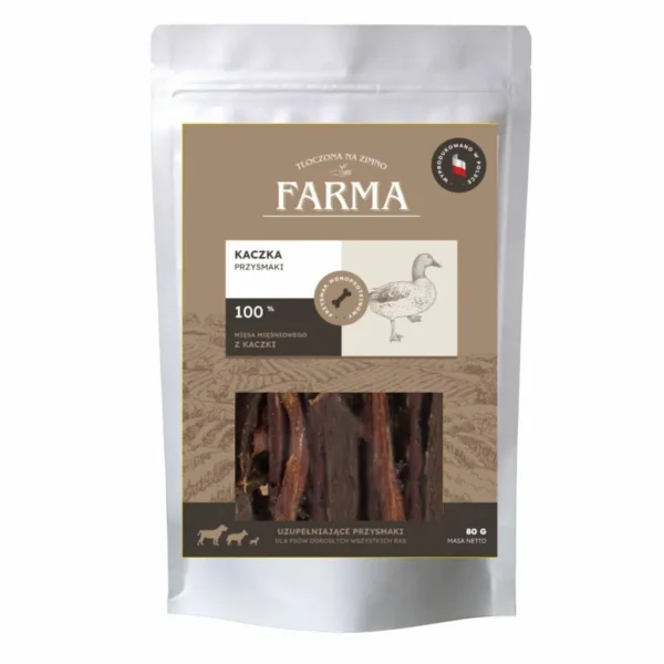 Farma Suszone Paski z Kaczki 80g