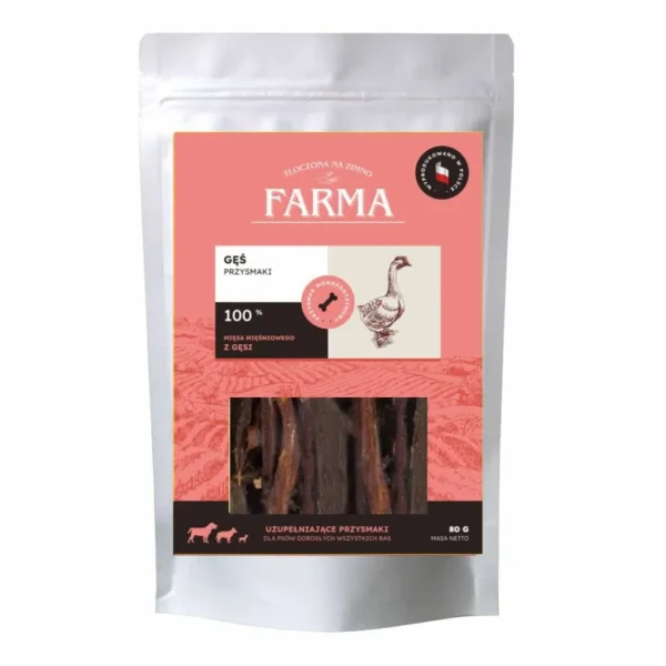 Farma Suszone Paski z Gęsiny 80g