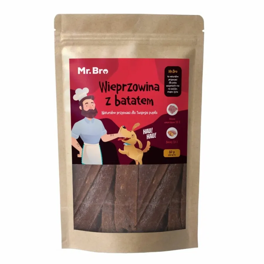 Mr. Bro Snacks Wieprzowina z Batatem 80g