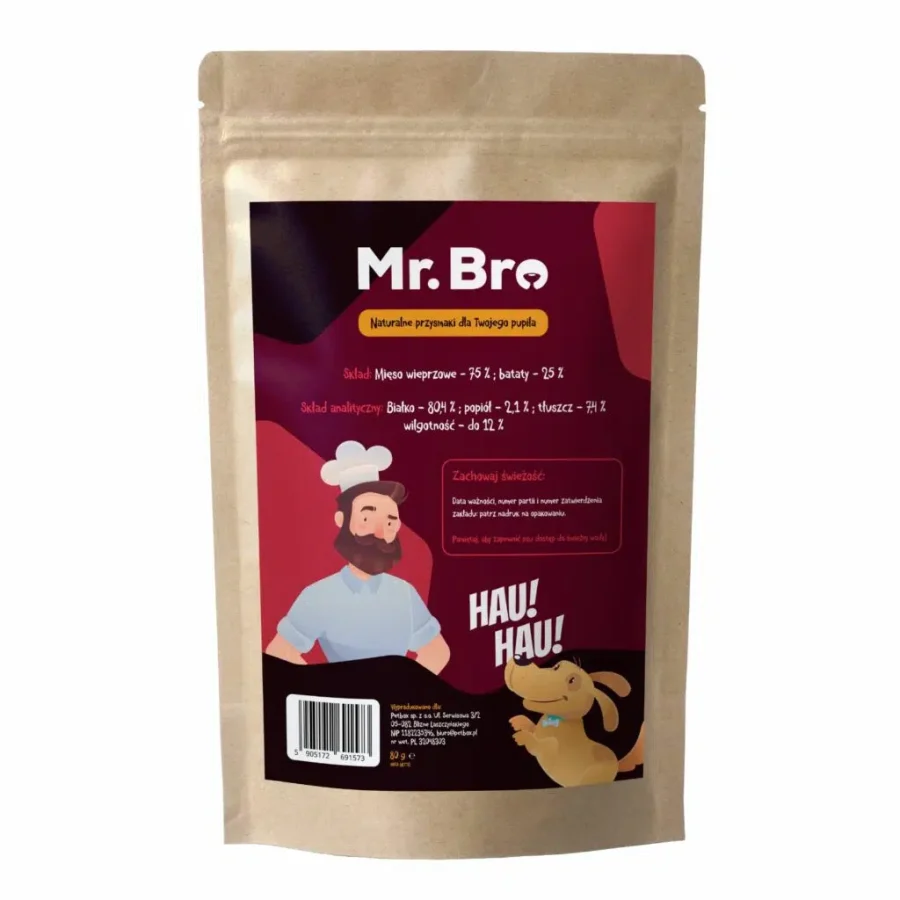 Mr. Bro Snacks Wieprzowina z Batatem 80g