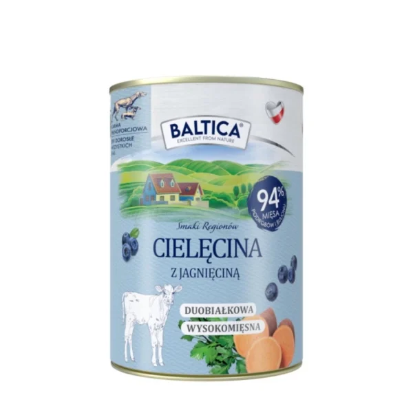 BALTICA Karma mokra cielęcina z jagnięciną 400g