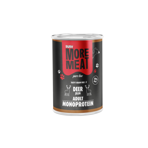 BUBA More Meat mono Pure 400g jeleń - karma mokra