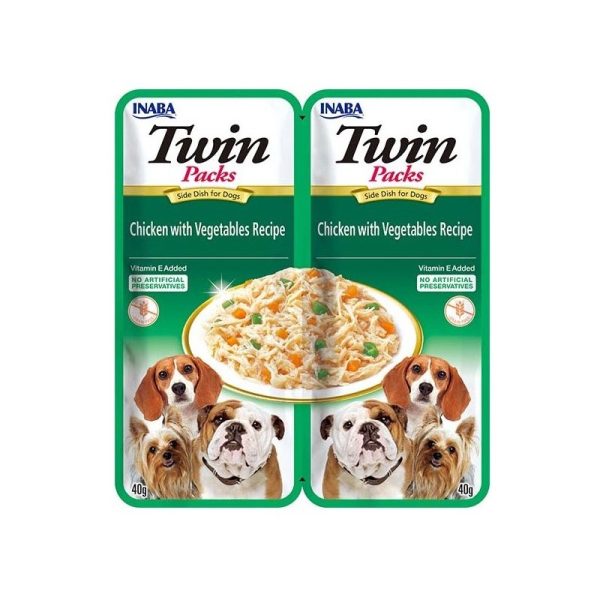 INABA Dog ChuruINABA DOG Twin Chicken and Vegetables 2x 40g