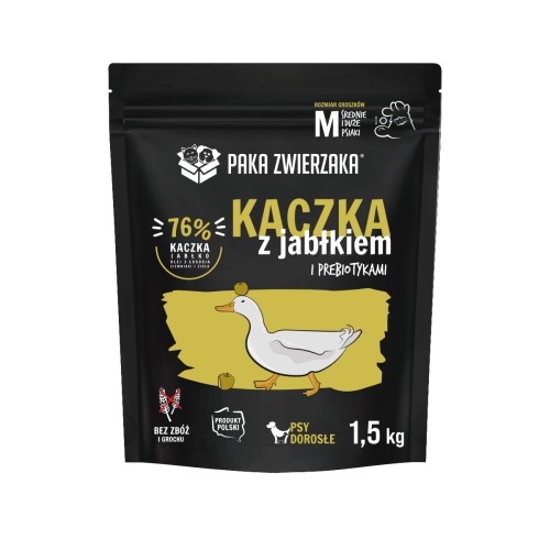 Karma sucha Kaczka z jabłkiem "M" 1,5kg