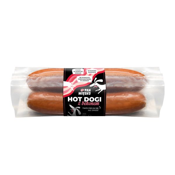 Pan Mięsko Przysmak dla psa Hot Dogi z bekonem 220 g