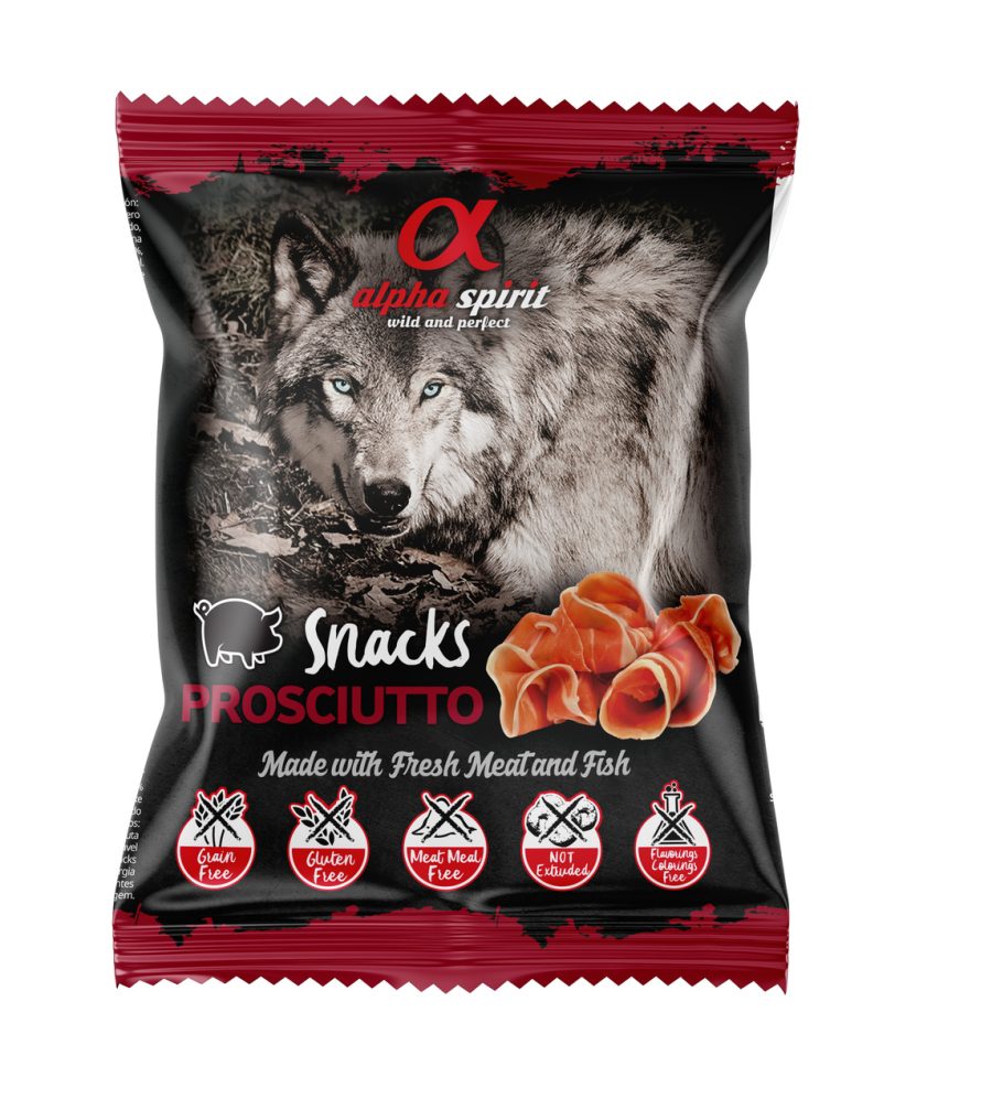 Alpha Spirit przysmaki trenerki dla Psa Prosciutto 50g