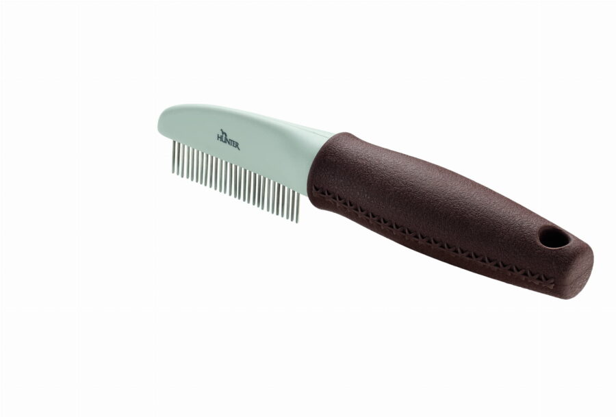 Hunter Grzebień do pielęgnacji dla psa i kota Grooming z obrotowymi ząbkami