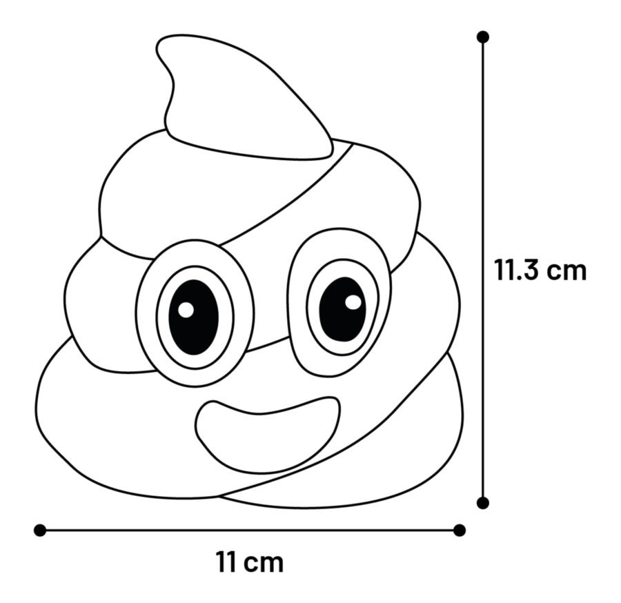 523586 Flamingo Zabawka dla psa Lateksowa kupa Poop - obrazek 4